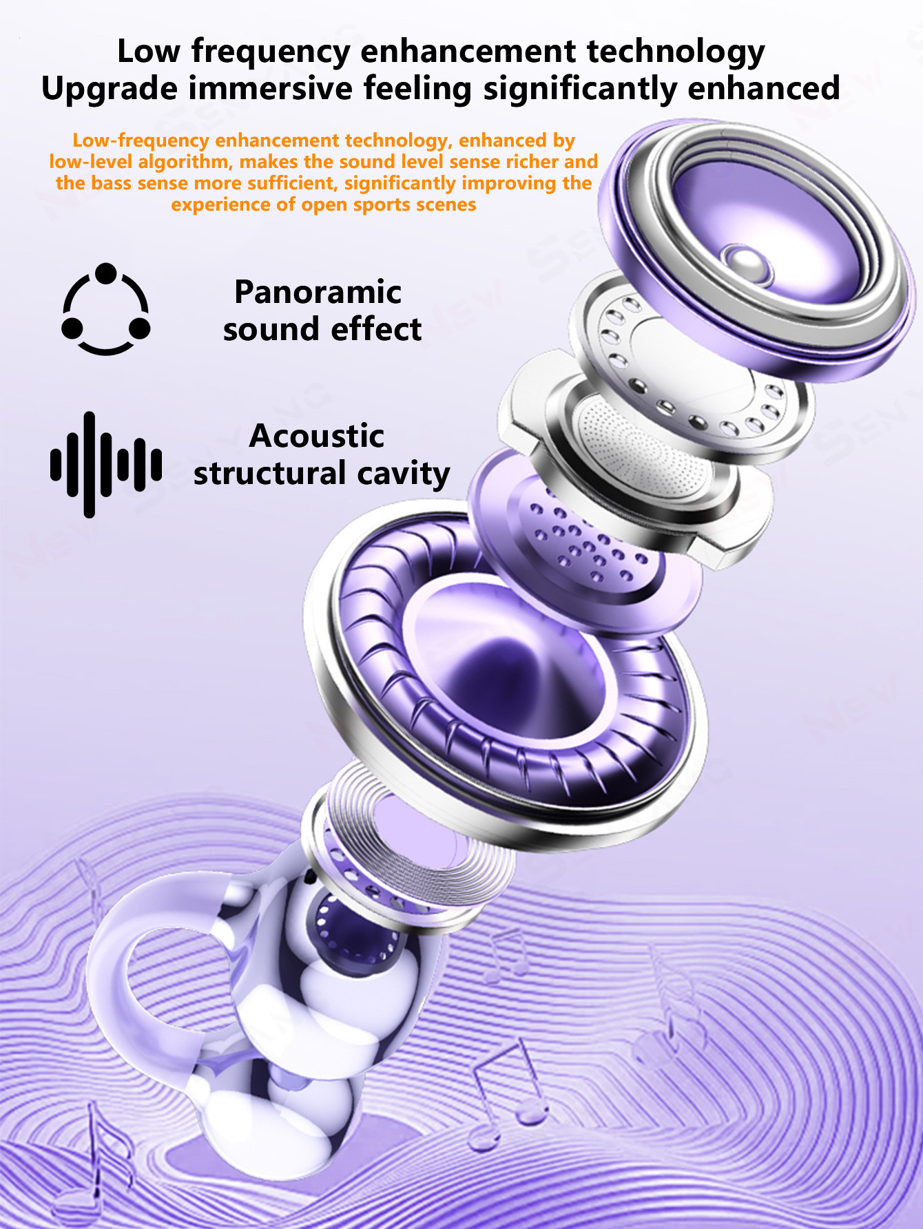 New Senyang 2026 New Design UV Material True Wireless In-ear and Clip-on TWS Couples Fasion Daul Headset Mini Couples Earbuds Music Earplug Gaming Earpods TWS HIFI Bass Stereo HD Calling Earphones for Android for iPhone Cellphone Sports Earpieces