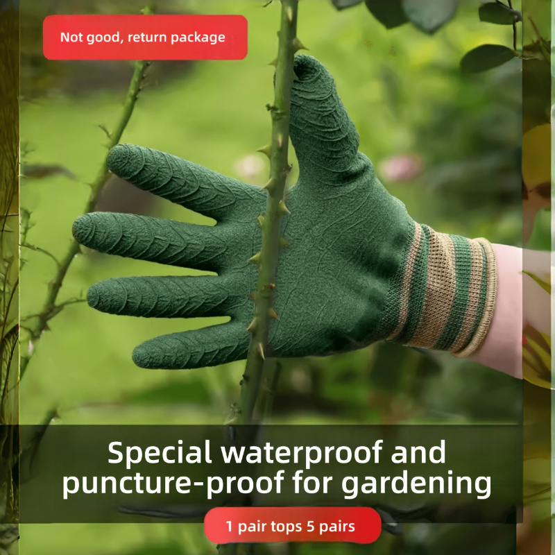 garden gloves are   proof rose   proof wear resistant chestnut picking florist garden planting and flower  