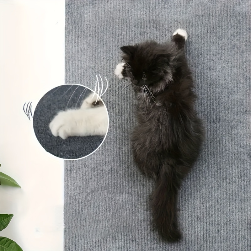 

1pc Whiskerwonders Cat Scratching Pad, Polyester Wall-mounted Teasing Toy, & Anti-dandruff Multi-functional Pad For Cats