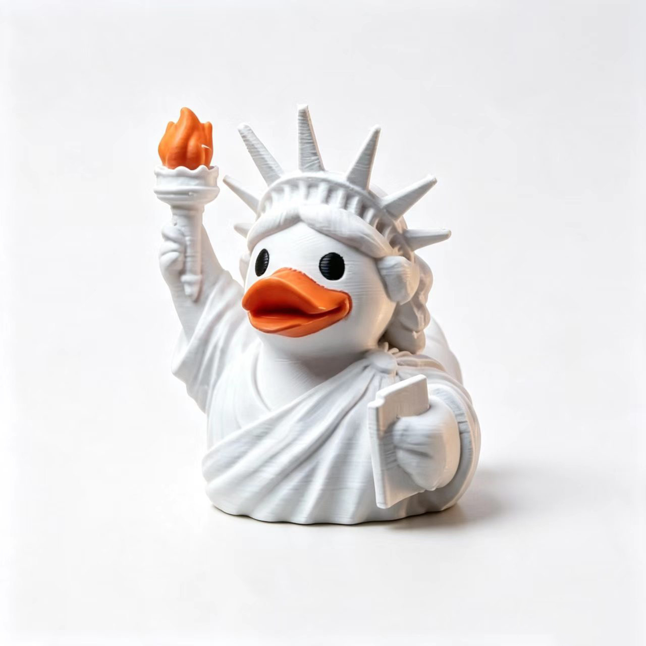 TEMU Statue Of Duck Figurine - Retro Style Plastic Statue Of Collectible With Duck Decor Suitable For Home Office Desk, Holiday Gift For Christmas,