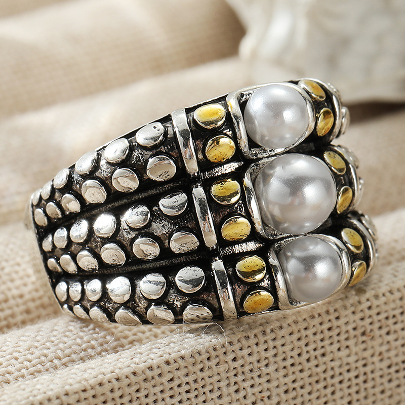 Women's Vintage Three-Layer Ring, Elegant Daily Accessory