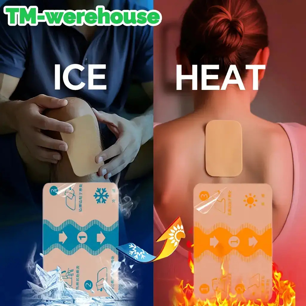 50pcs natural chinese hot and cold compress patches suitable for back knee neck shoulder mugwort turmeric     non electric   individually packaged for muscles and joints