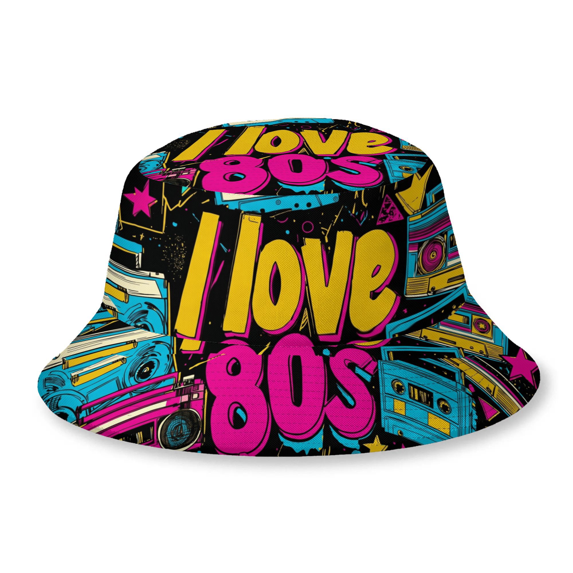 TEMU 1pc Bucket Hat Men Women's Thin Hat 80s Summer Cap Hip Hop Bucket Hat