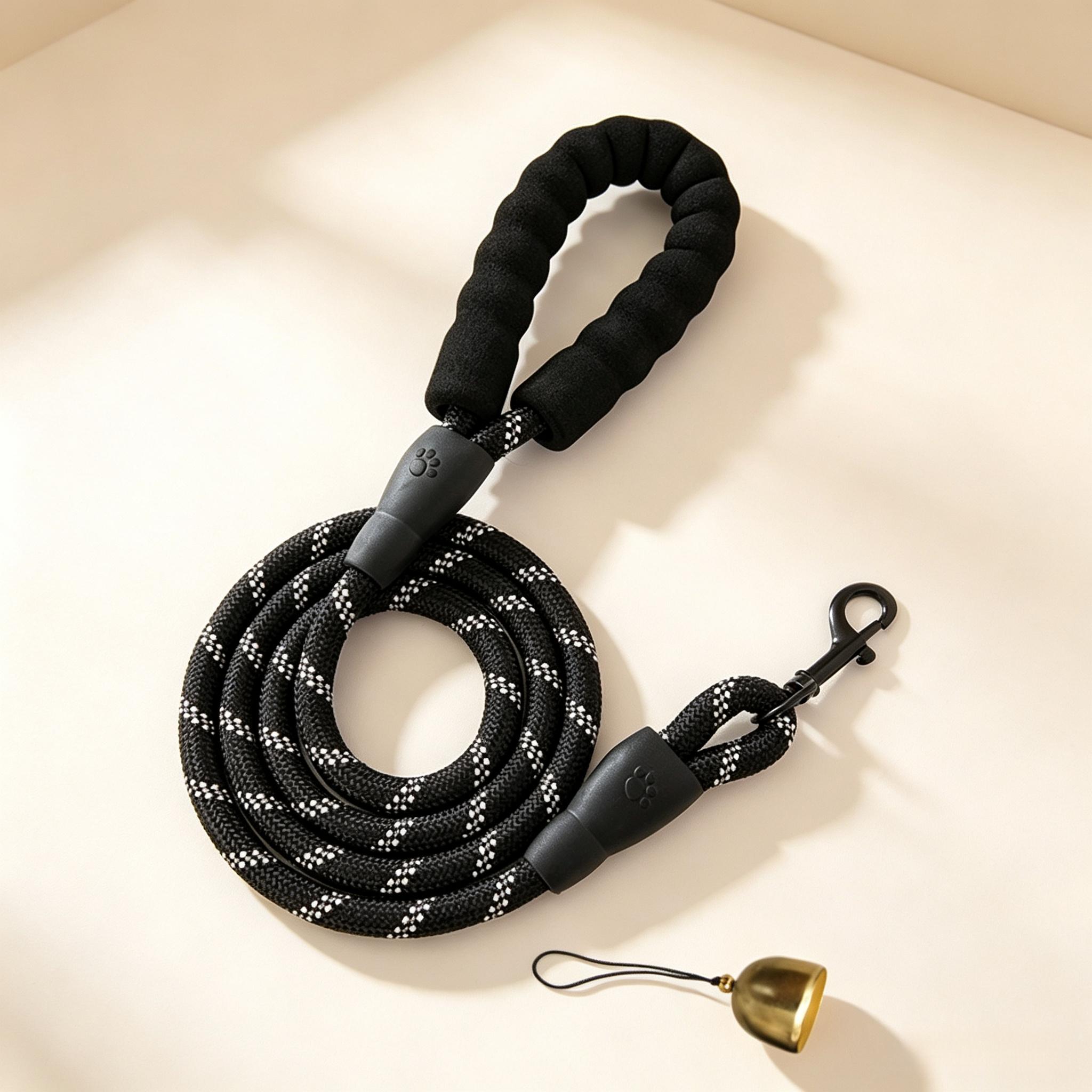 TEMU Heavy Duty Nylon Leash | Comfortable Thick Handle , Reflective, Suitable For Small, Medium And Large Dogs