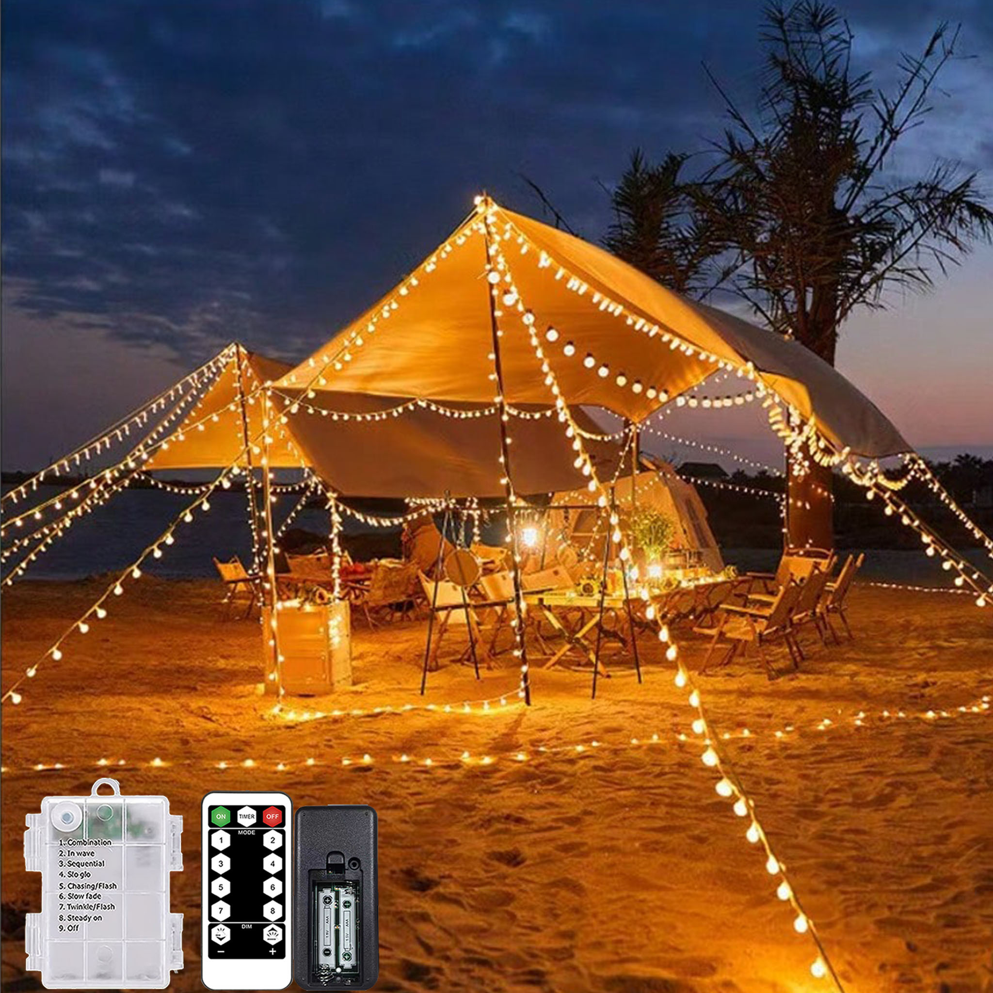 camping lichterkette