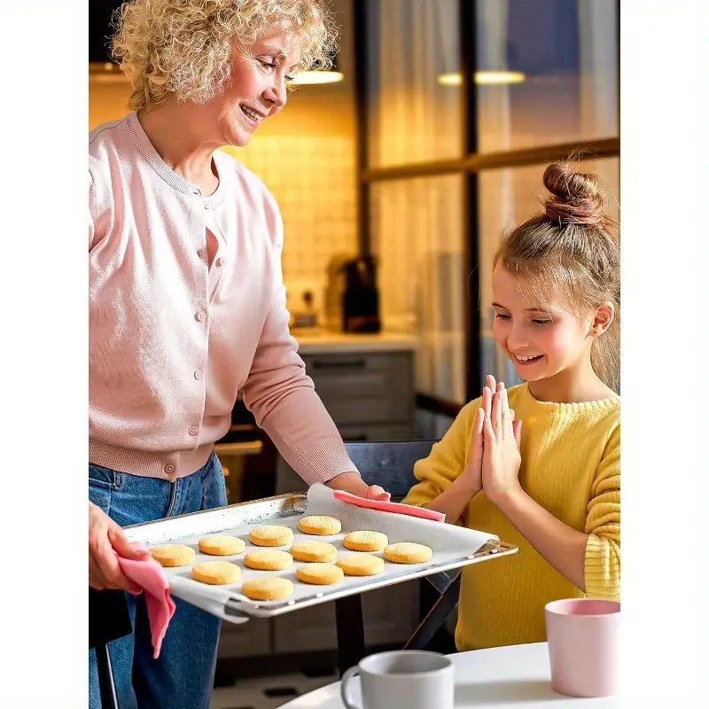 200pcs 12x16 inch non stick precut baking sheets air fryer steaming bread cupcakes versatile baking aid nonstick design material baking liners kitchen hobbyists Product details 6