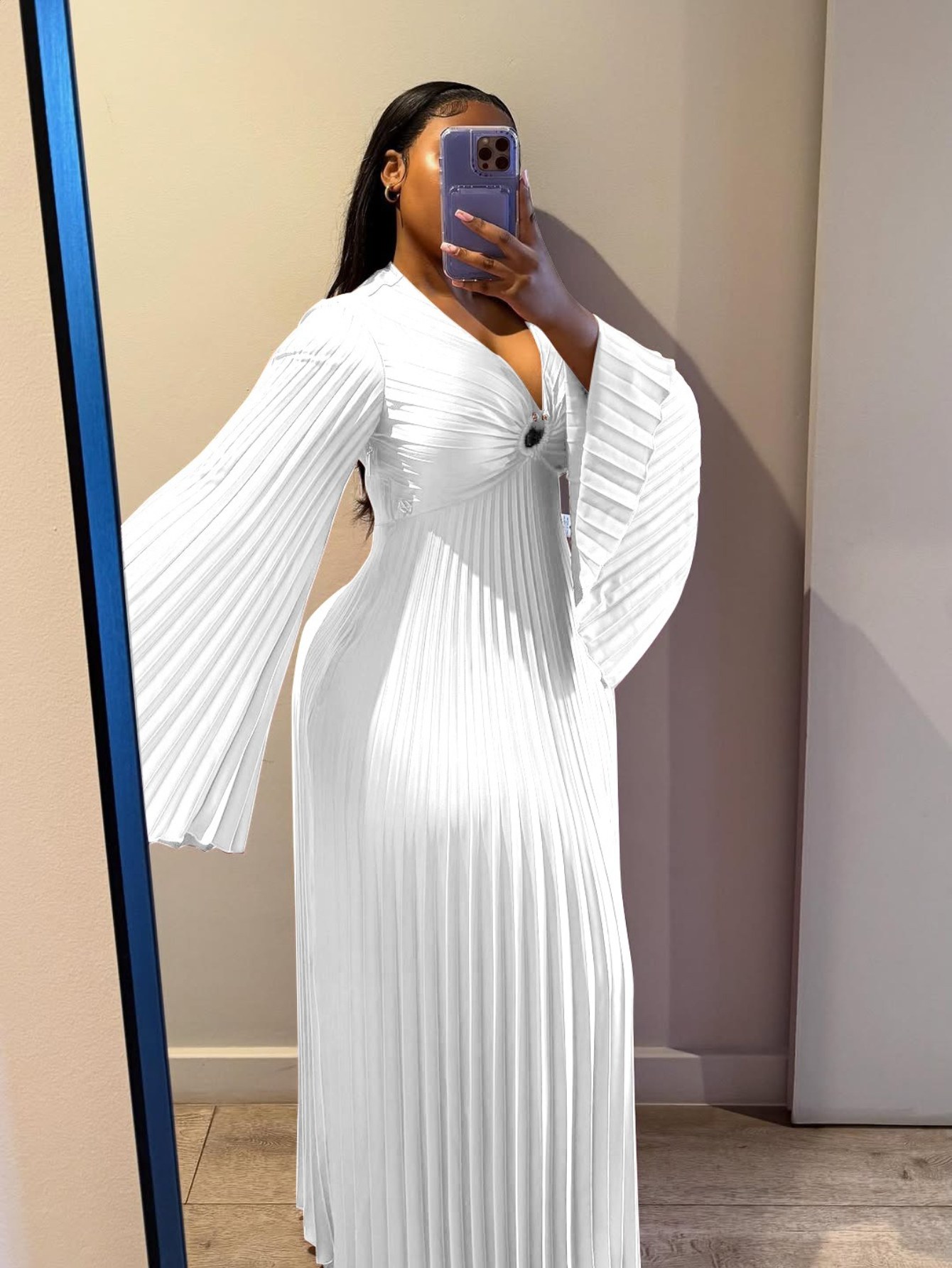 women white dress sold on Temu United States