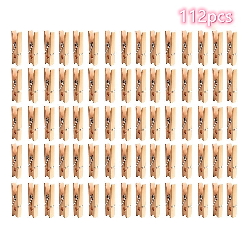 TEMU 112 Storage Clips, Small Clips, Used For Family Photos, Clothes Clips, And Memo Clips, Clothes Clips, Clothes Pins