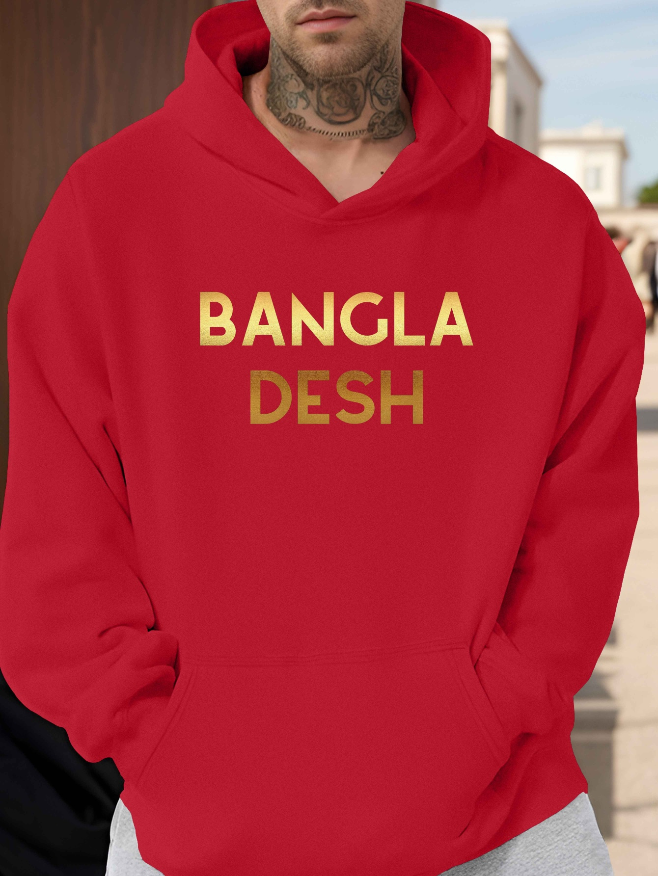 bangladesh printed polyester hoodie men 100% Temu Germany