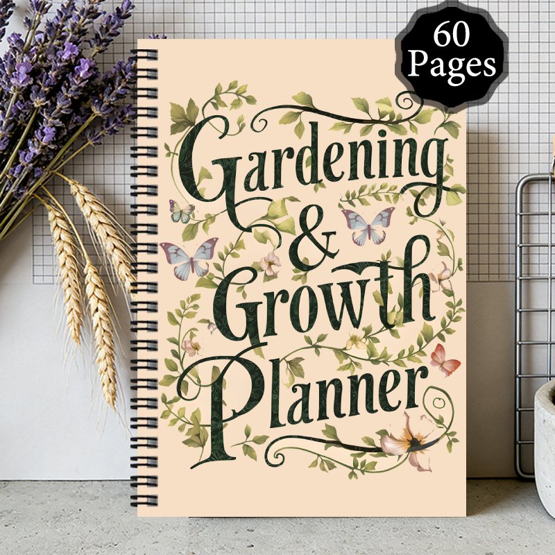 TEMU 1pc 14.5x21cm Record Book Garden Planner Notebook, Garden Journal Planner, Garden Notebook With Plant Care , Gardening Calendar - Gardening And