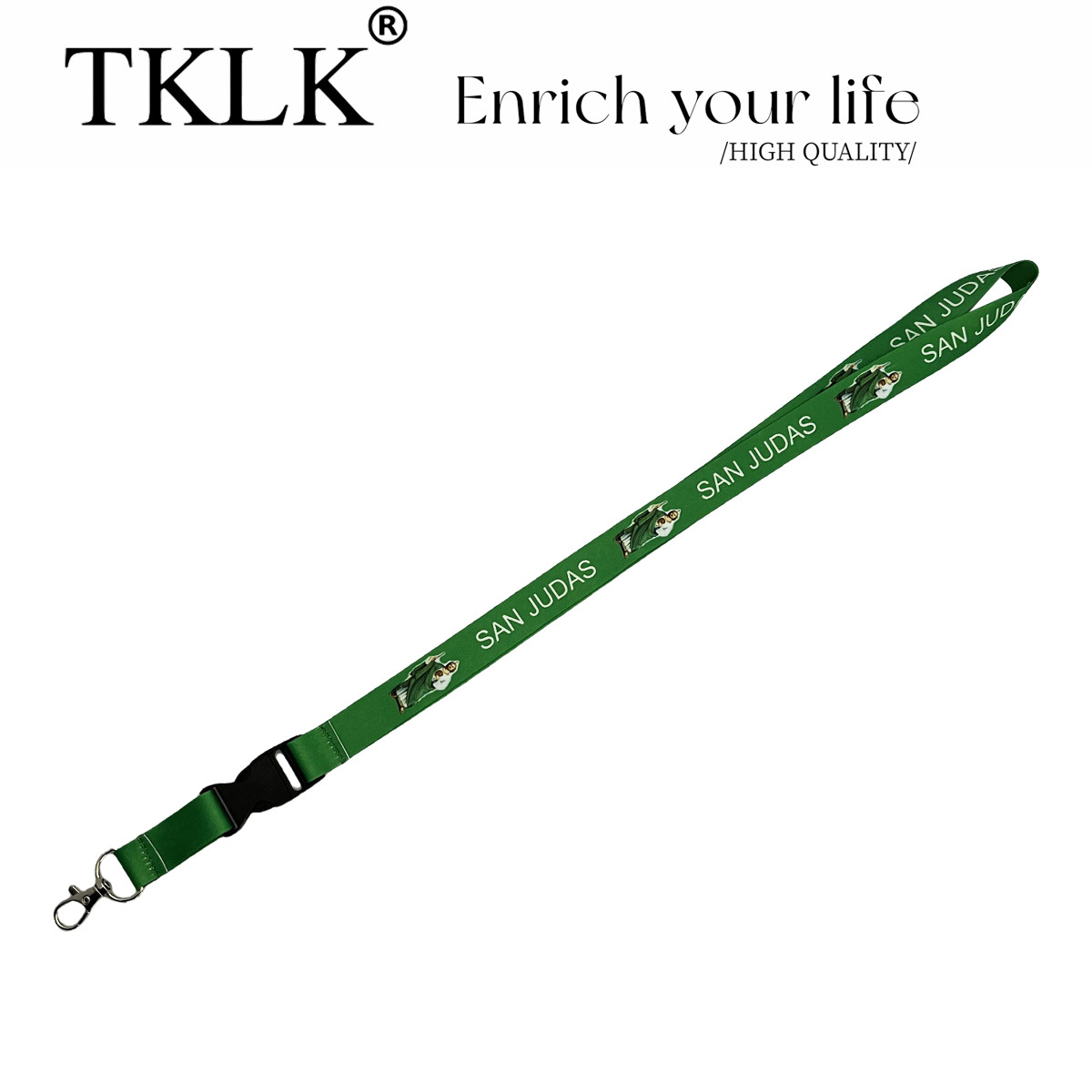 

San Flag Lanyard Keychain - Polyester Id Badge Holder, Cute Neck Lanyard For Keys & Teacher Badges, Tklk