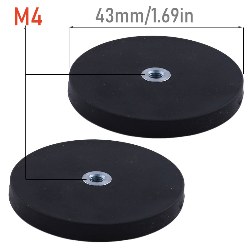 E-shop 4 Stück 88/66/43mm LED Arbeitsleuchtenhalterung Magnetfuß Montagehalterung Klemmhalterung SUV ATV Offroad