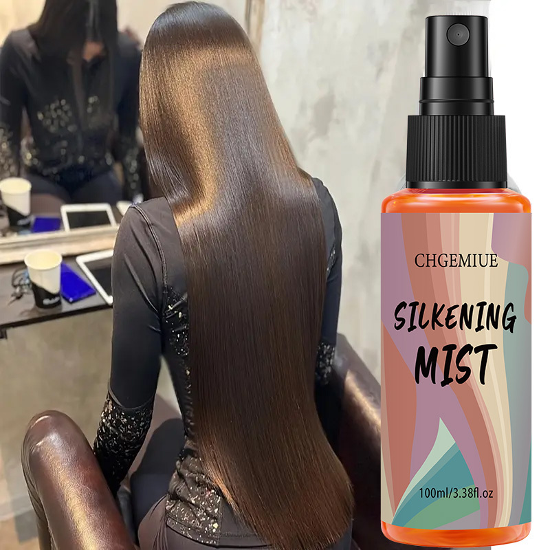 Image of Hair Smoothing Spray: To Wash Salon-grade Formula, Unisex Fine Mist Smooth And Shiny Spray- Shiny Gloss, Heat-pressed Product, Suitable For Normal Hair- Moisturizing