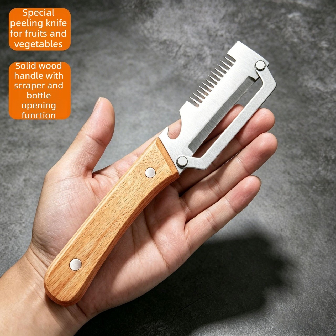 2pcs 2 in 1 multifunctional peeler and slicer with bottle opener ergonomic handle kitchen vegetable and fruit peeler and slicer random 9 12 teeth for slicing details 1