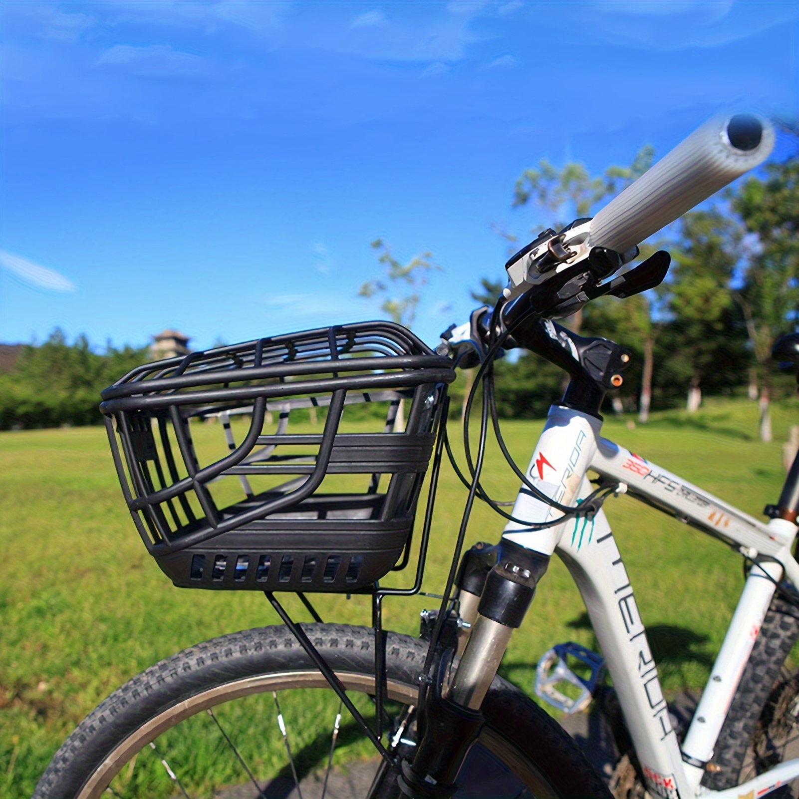 canasta trasera bicicleta gran capacidad negra Temu Colombia
