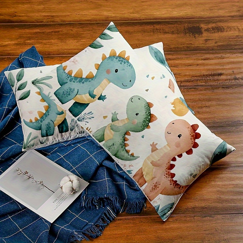 new cartoon dinosaur theme decorative pillowcase rectangular