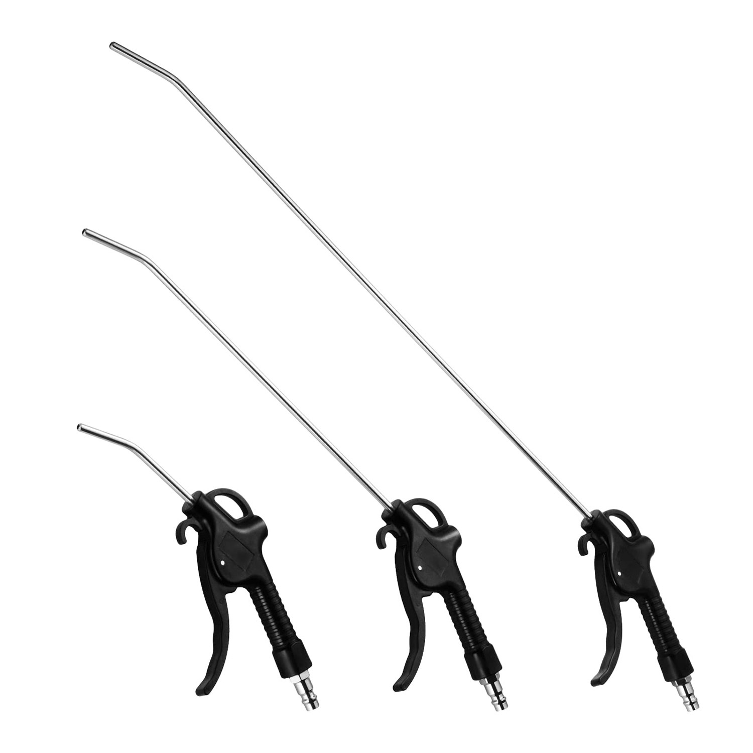 3pcs Black Handle Copper- Wire Plastic Air Blower Gun Compressed Air Spray Gun Gun Pneumatic Spray Gun Compressed Air Compressor Spray Gun