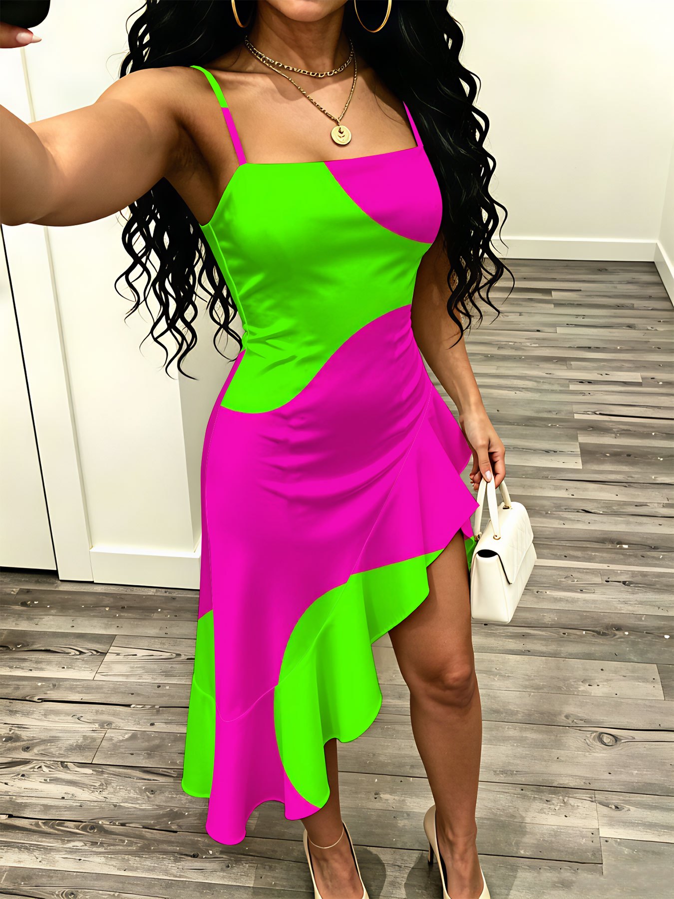 neon dress women sold on Temu United States