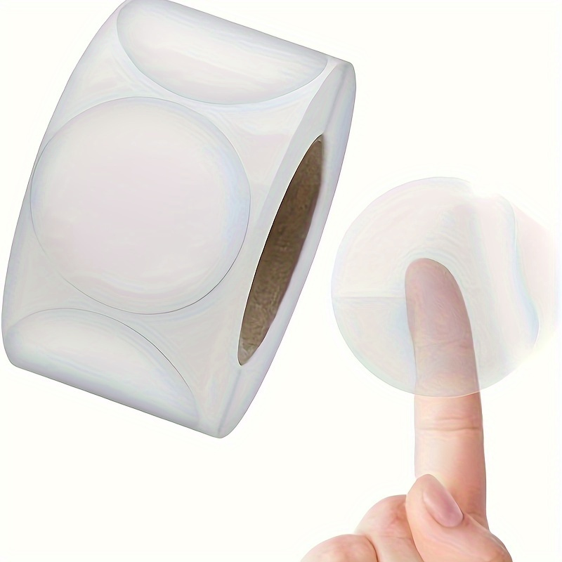 

1000pcs Clear Round Self-adhesive Sealing Stickers - Waterproof, Packaging, Envelopes & Gift Wrapping, Round Shape