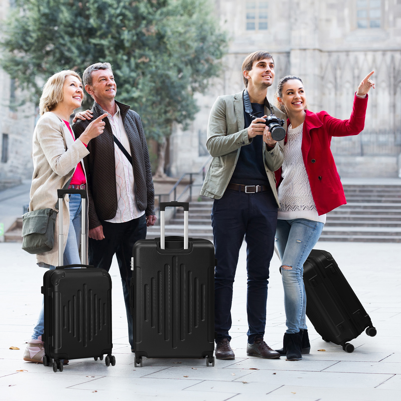 hardshell spinner luggage set 3pcs expandable - Temu