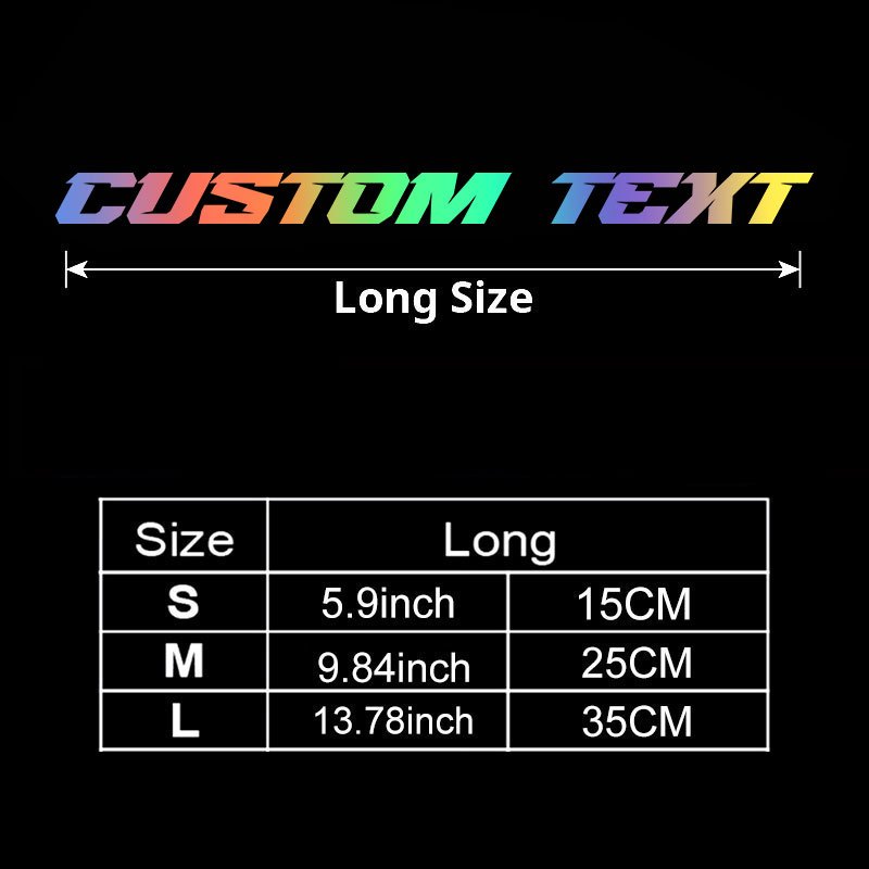 TEMU Autocollant de moto personnalisé 1 pièce sur le thème des lettres, disponible en plusieurs couleurs et tailles, décalcomanie auto-adhésive