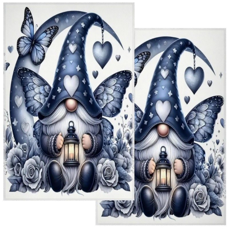 

2pcs Originalityfun Cartoon Kitchen Towels, 18x26 Inch, Super Polyester Dish Cloths, Contemporary Style, Machine Washable, Decorative Hand Towels For Cleaning & Home Decor