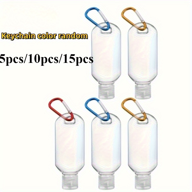 2er Set Leder-Schlüsselanhänger Mit Quetschflasche 30 Ml - Auslaufsicher, Nachfüllbar Für Desinfektionsmittel & Lotionen