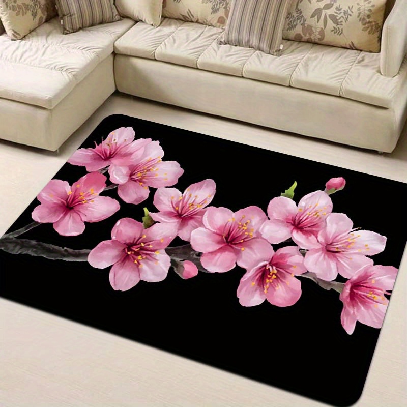 

Blossom Pattern Doormat - Thickened, Washable, Rug For , Bedroom, Kitchen, Entryway - Rectangle