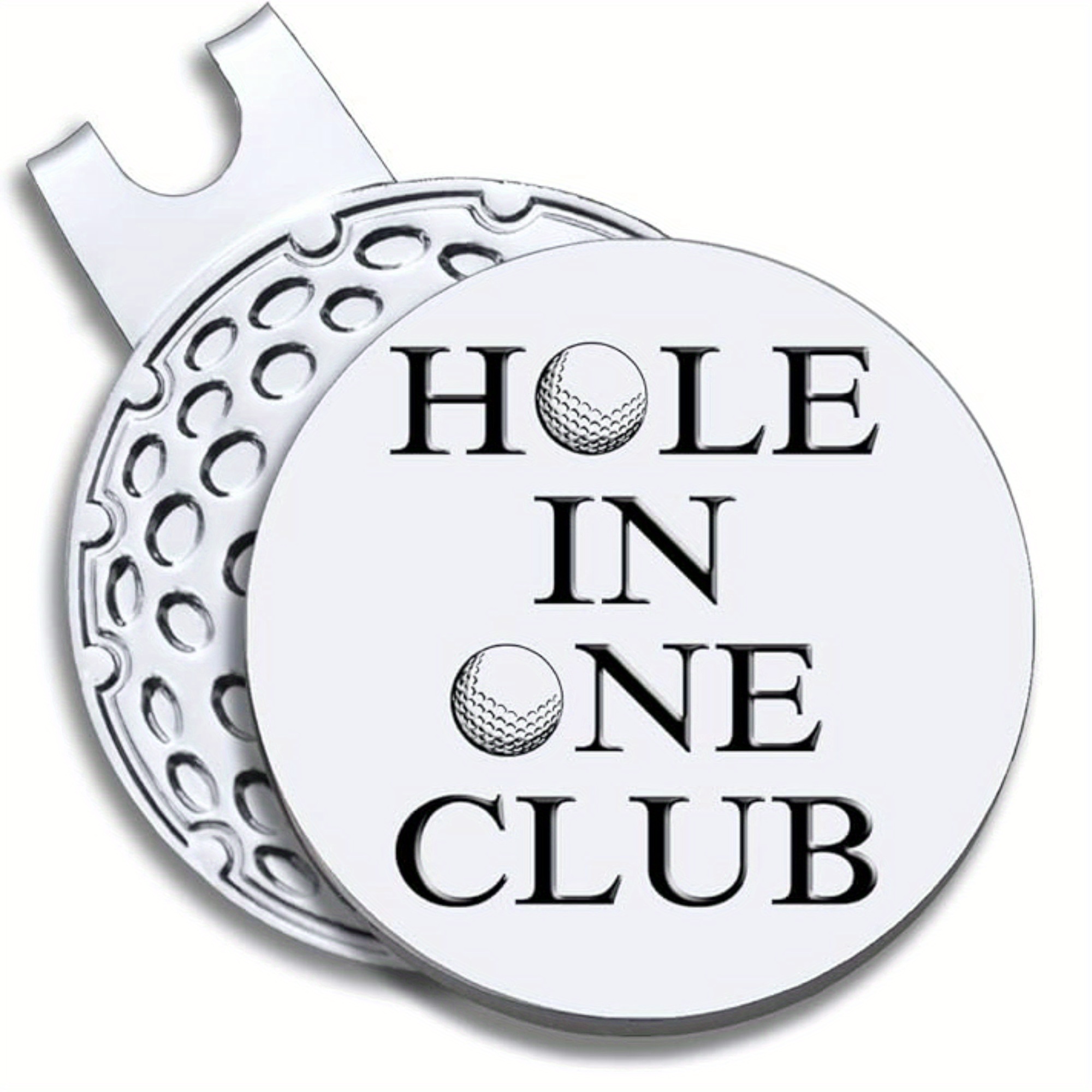 TEMU Magnetic Hat Clip Golf Ball Marker For Hole In - A Humorous Gift For Golfing Men And Women