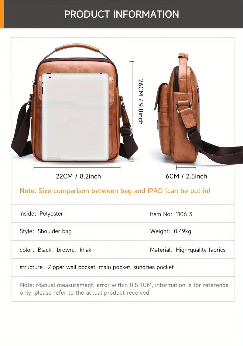 a single shoulder crossbody bag for men women with long wallet and short wallet integrating business leisure and commuting support details 2