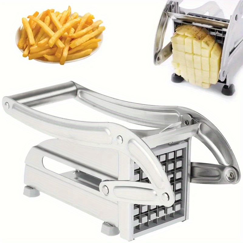 stainless steel french fry cutter heavy duty vegetable potato onion chopper   gadgets for home cooks and   details 0