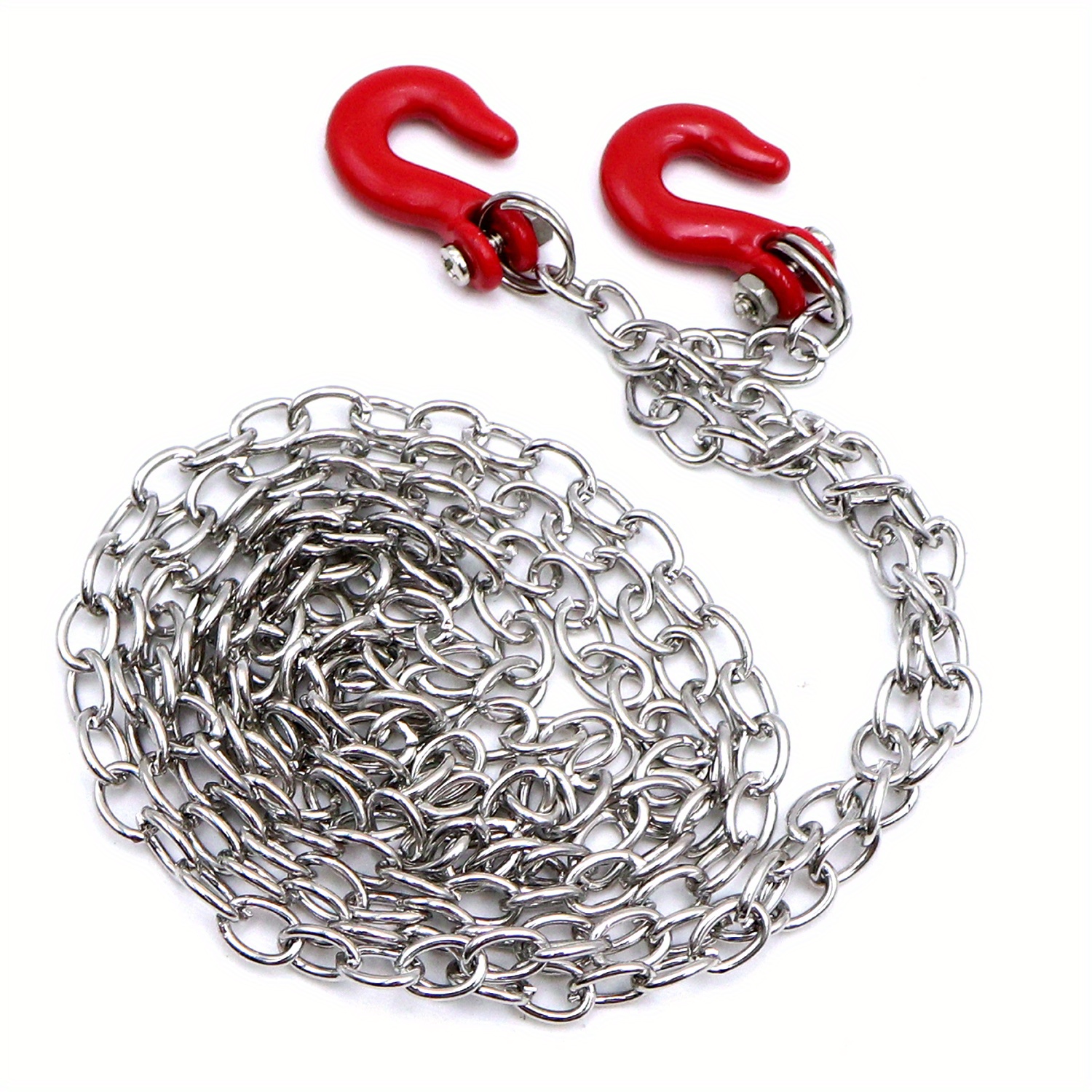 Image of Rc Car Metal Tow Chain Trailer Hook Decoration For 1/ 10 Rc Rock Crawler Axial Scx10 90046 D90 Tf2 Trx4