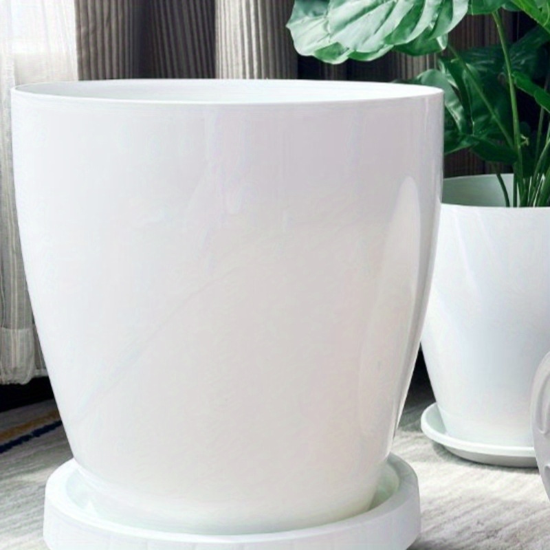 2 Plateaux De Drainage En Céramique Dorée Pour Pots De Fleurs - 11,5 X 11,5 Cm - Soucoupe Antidérapante Pour Balcon Et Jardin - 9