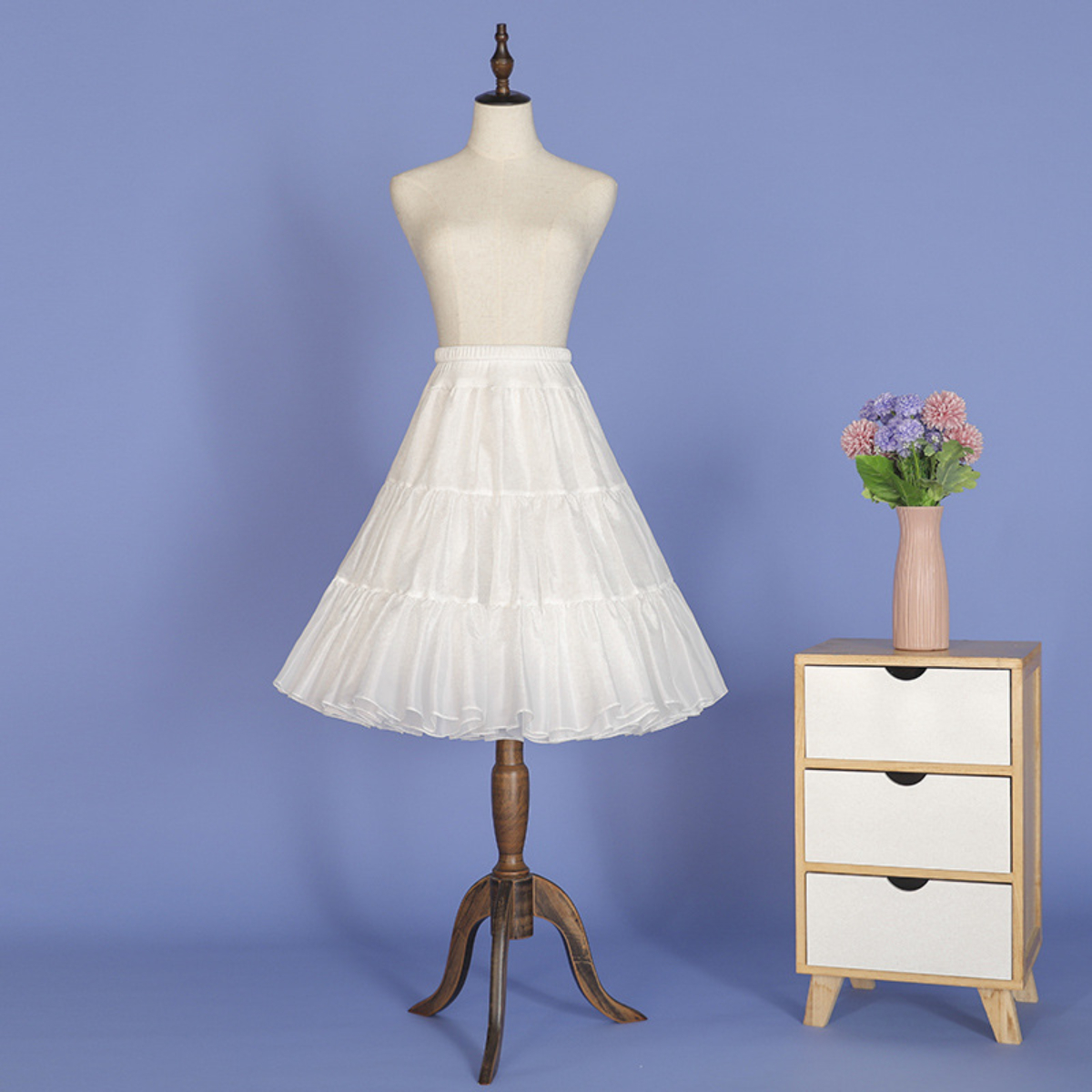 TEMU Jupe de cheval quotidienne en tulle doux couture pour femmes, style , robe montante mousseuse bonbon