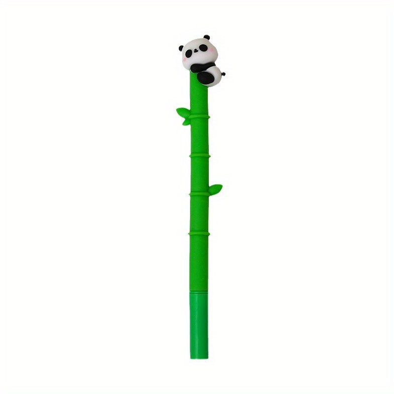 TEMU A Set Of 48 Cute Bamboo Panda-shaped Pens With 0.5mm Tips, Perfect For Students And A Great Gift For The Back-to-