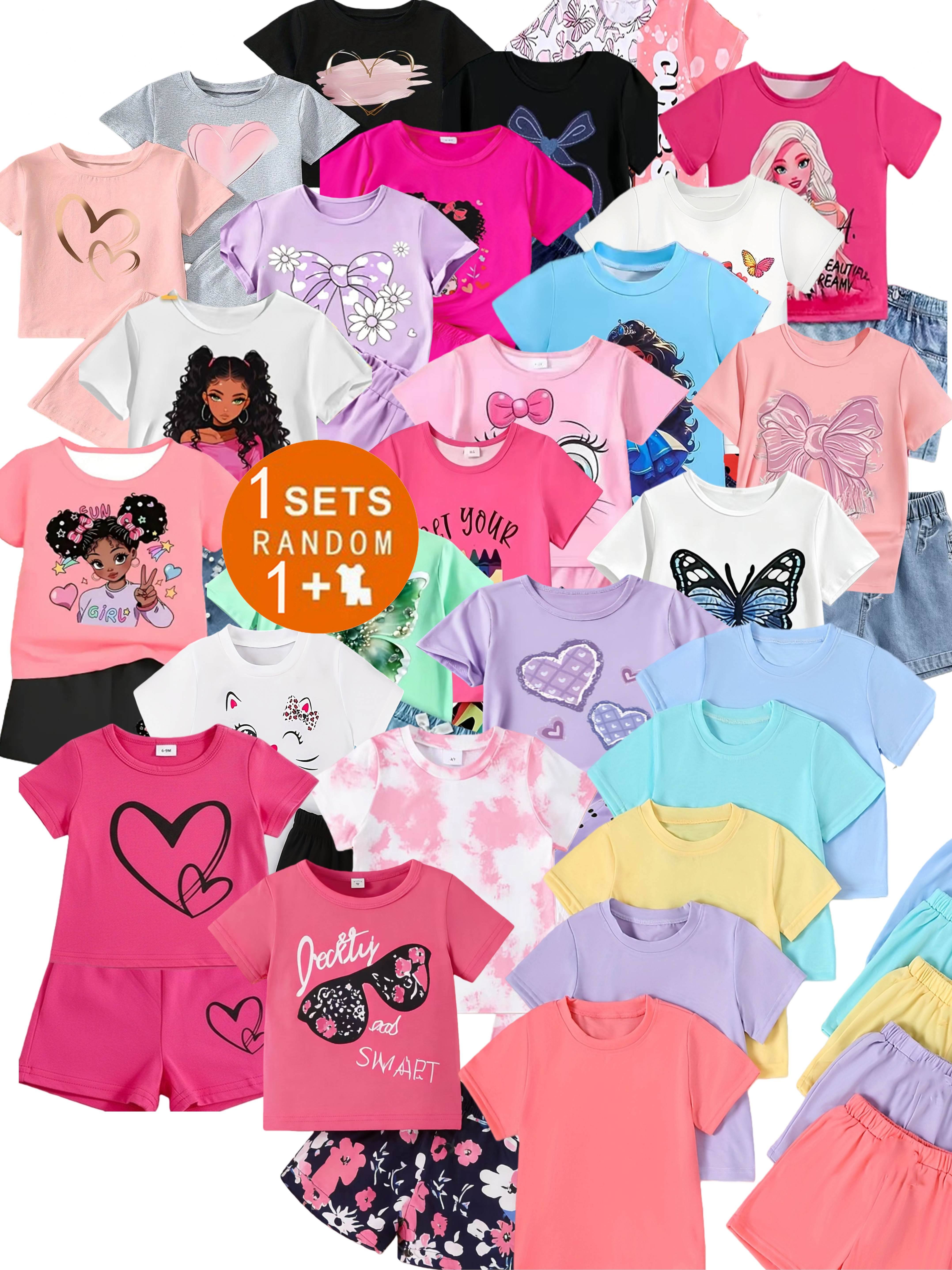 54pcs set s round neck knitted short sleeve tops   fashion matching shorts soft and breathable knitted fabric easy to care beautiful and stylish   2pcs     for outdoor