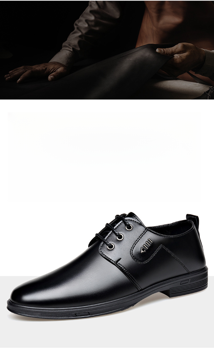 Chaussures polyvalentes pour affaires, déplacements, entretiens, mariage, chaussures de travail antidérapantes et résistantes à l'usure, chaussures de conduite à lacets, chaussures habillées pour hommes de style luxe léger