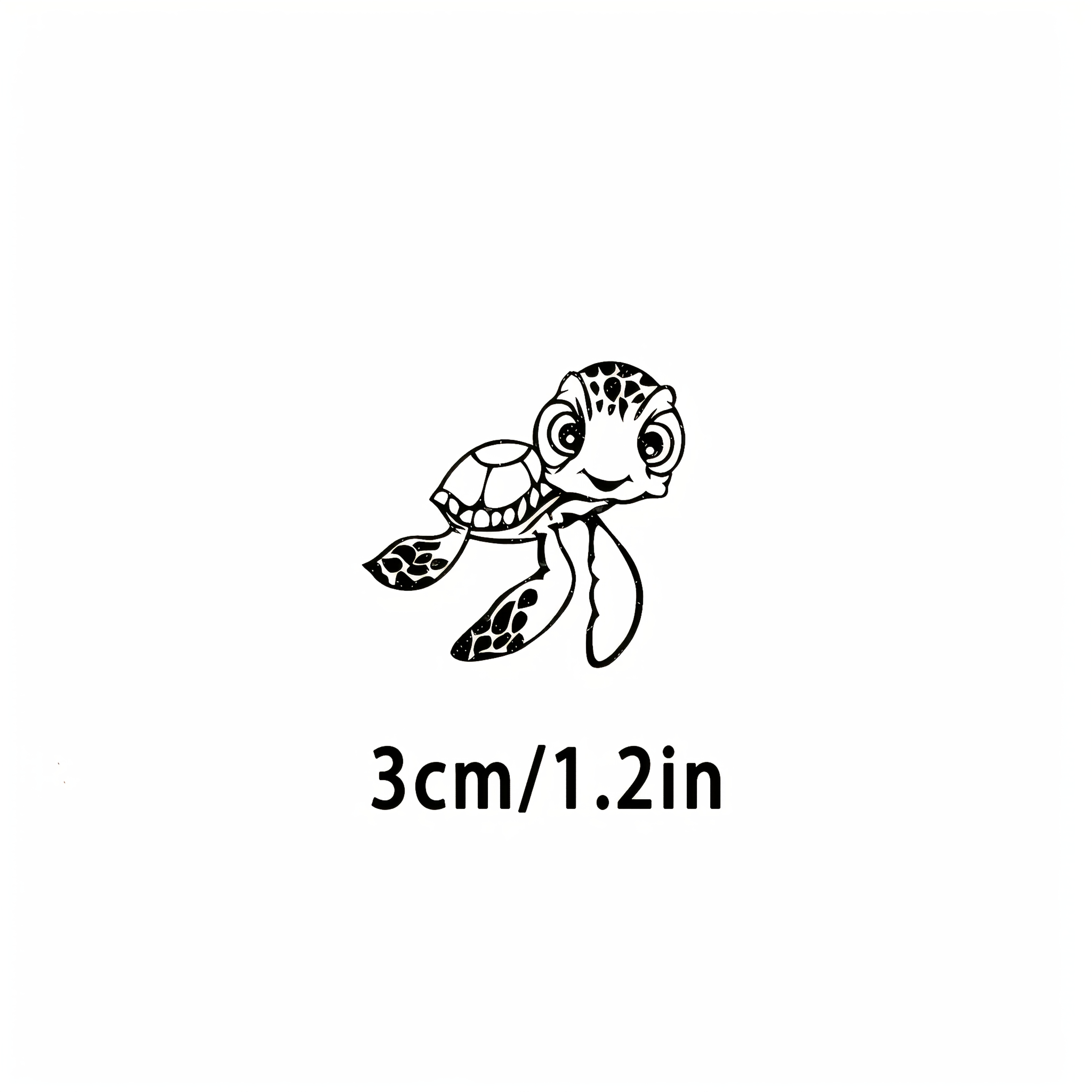 Cute Turtle Car Rearview Mirror Sticker | Self-adhesive Vinyl Decal For Side Mirrors, Windshield, Laptops And Water Bottles - Matte Animal Pattern, Irregular Shape, Durable Weatherproof Vinyl