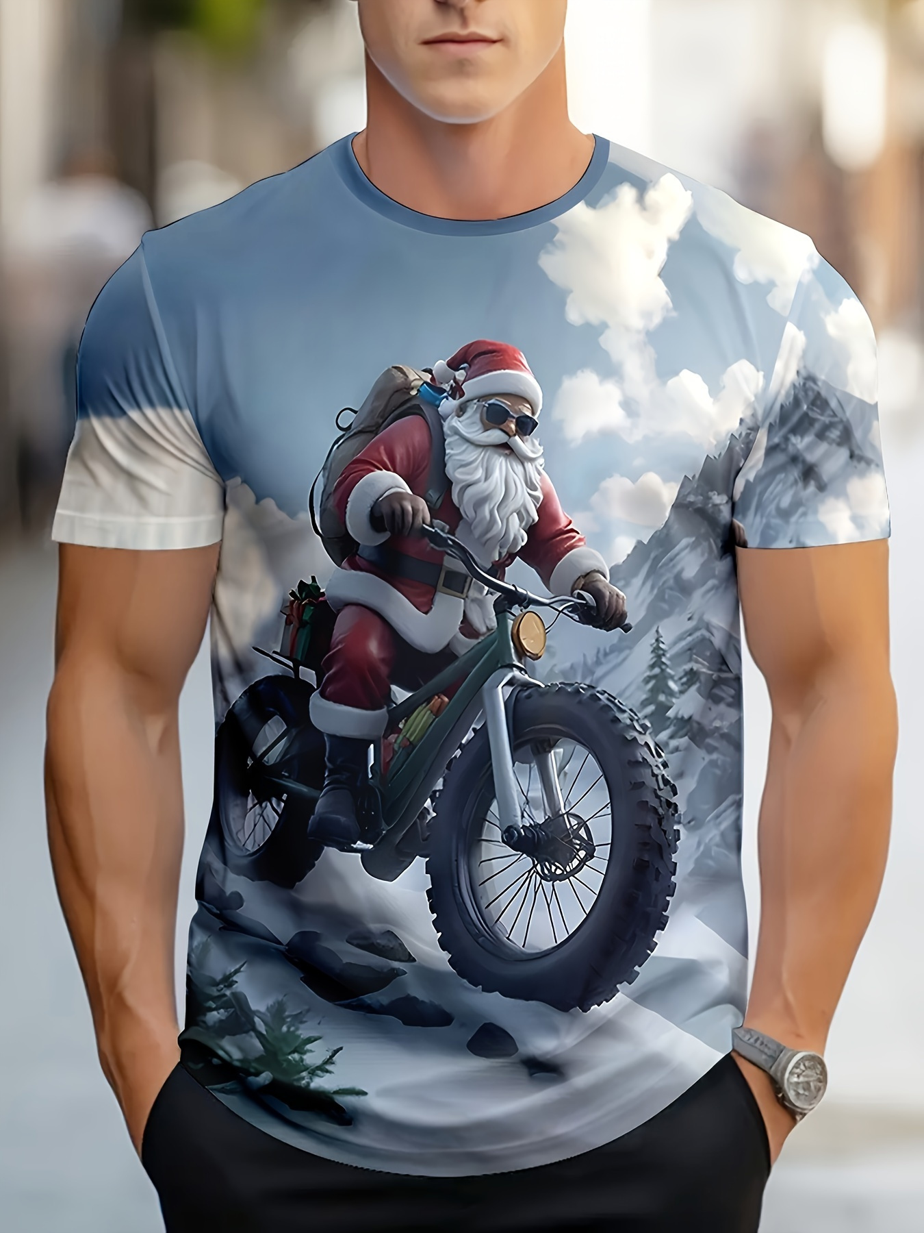 T-shirt Santa Claus Pirate Christmas - Impressions 3D, Unisexe, Multiples Tailles (S à 7XL)