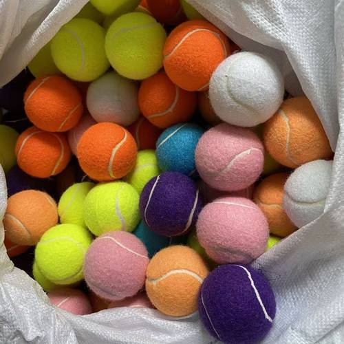 balles de tennis standard, couleurs aléatoires, pastel macaron, de couleur , à , , pour lentraînement professionnel et le jeu des animaux de compagnie