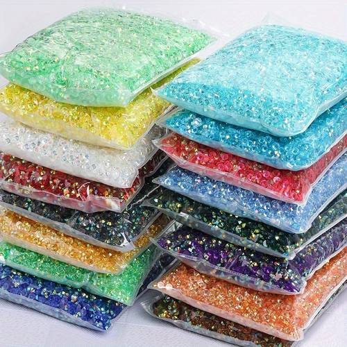 11000pcs flatback resin nail art rhinestones crystal gemstones for shoes clothes makeup bags decoration unscented rhinestones for nails