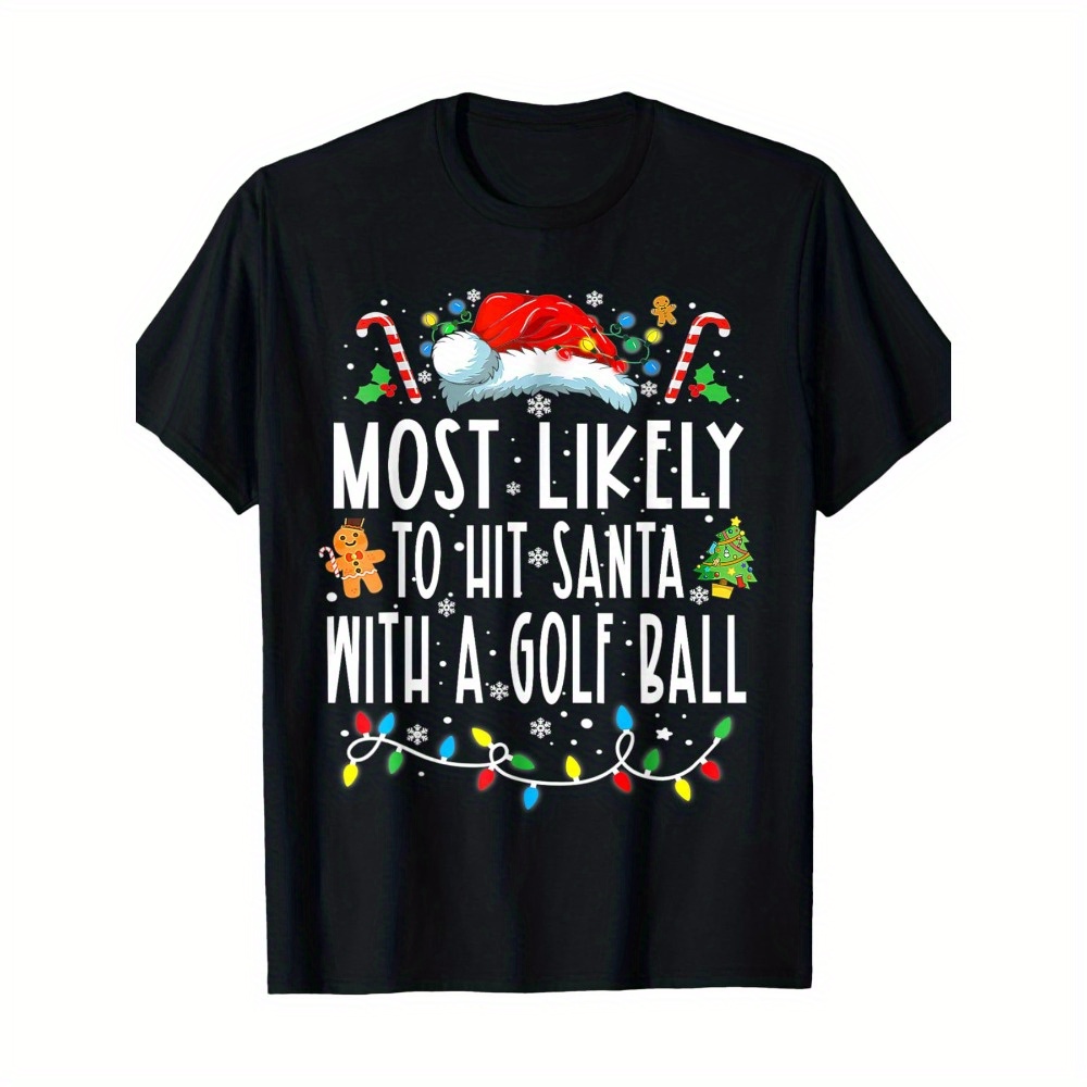 

To Hit A Golf Christmas Pajamas T--220g 100%