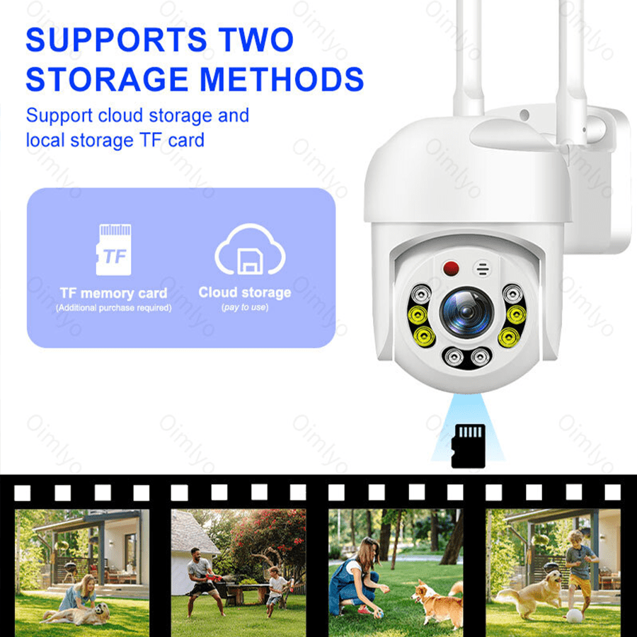 Premium WiFi Security Camera with PTZ, Auto-Tracking, 360° Panoramic View, Full Color Night Vision, AI Human Detection, Two-Way Audio - Waterproof, USB Powered for Smart Home Safety details 7