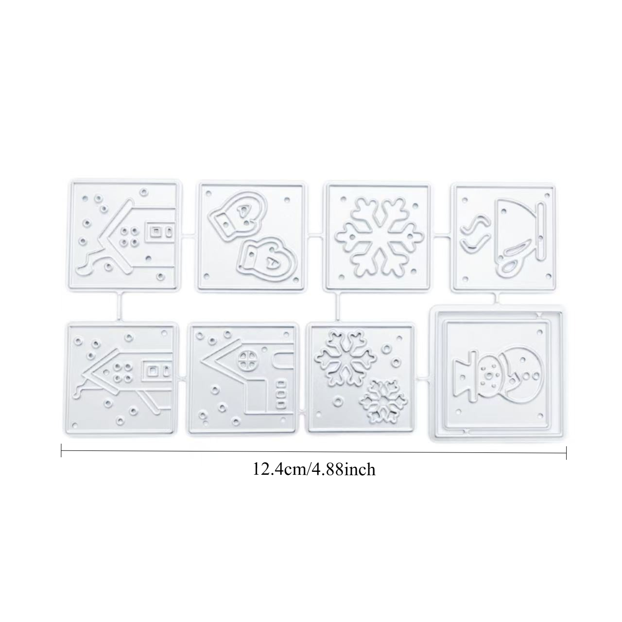 Image of Christmas Season Christmas Element Square Frame Diy Metal Cutting Mold Diy Craft Mold Cutting, Scrapbooking, Card Making, And Paper Crafting, Paper Crafting