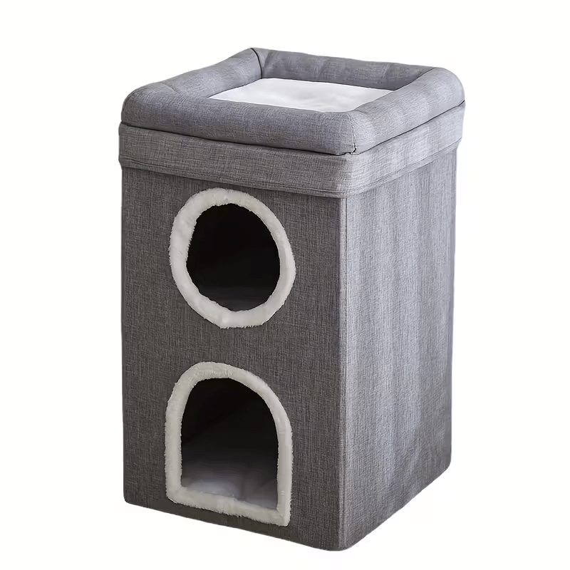 E-shop Kratzbaum Katzenhaus Aktivitätszentrum mit Kratzbrett, Katzenhöhle Katzenbett mit Kratzbrett Katzenhaus Apartment, Katzenversteck Großes