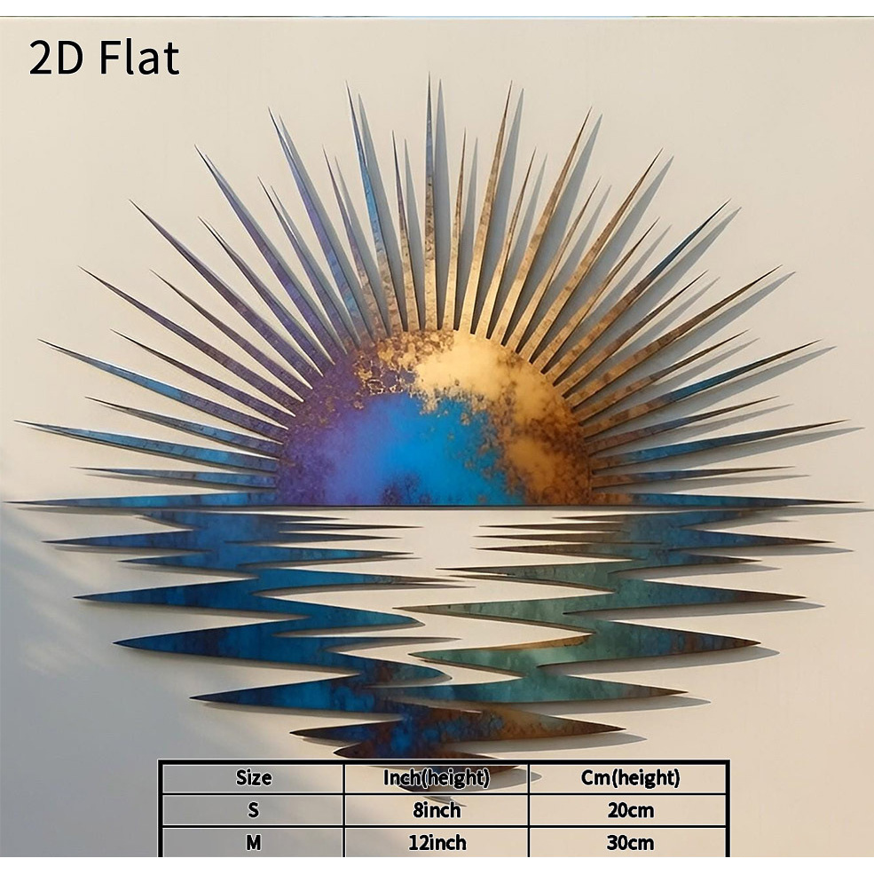 TEMU [2d Flat] 1pc Sunset Acrylic Wall Art Decoration, Countryside , Durable Plaque, Suitable For Room Bedroom Courtyard, Ideal For Housewarming,