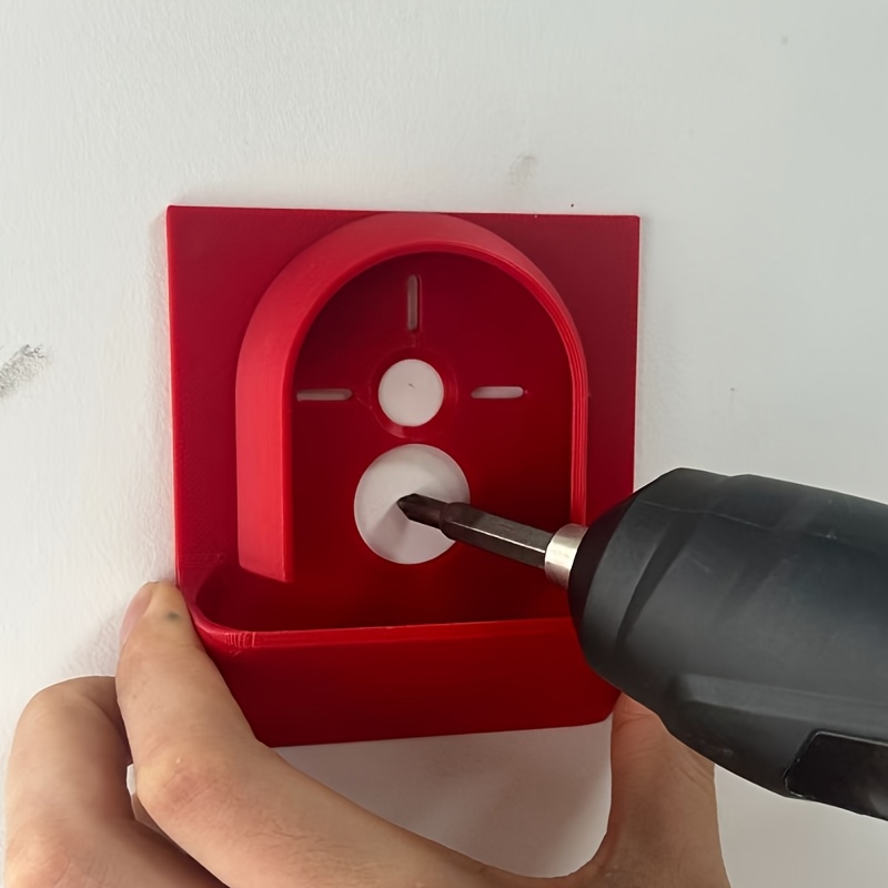 TEMU 1pc Heavy-duty Rotating Dust Collector - Compatible With Drill Bits & Accessories, Manual Sander/grinder Attachment, Drill- Dust Box (no Required) For Woodworking, Sanding, Grinding - Plastic