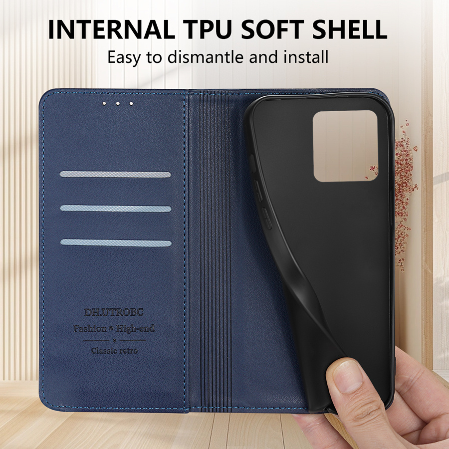 Husă pentru telefon: Portofel cu slot pentru carduri, suport magnetic, flip din piele artificială de înaltă calitate pentru for Galaxy S25 Ultra, S25 Plus, S25, A06, A16, A26, A36, A56, husă de protecție rezistentă la șocuri, portofel pentru carduri, design business