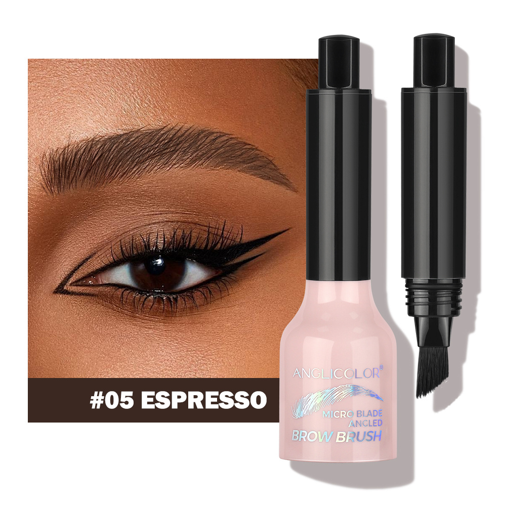 Liquid Eyebrow Tint Pen With Brush - Waterproof & Push- Gel Suitable For Coarse Brows, Long-lasting Tinting Cream For Natural Definition, Precise Brush Tip For Skin & Daily Use, Instant Brow