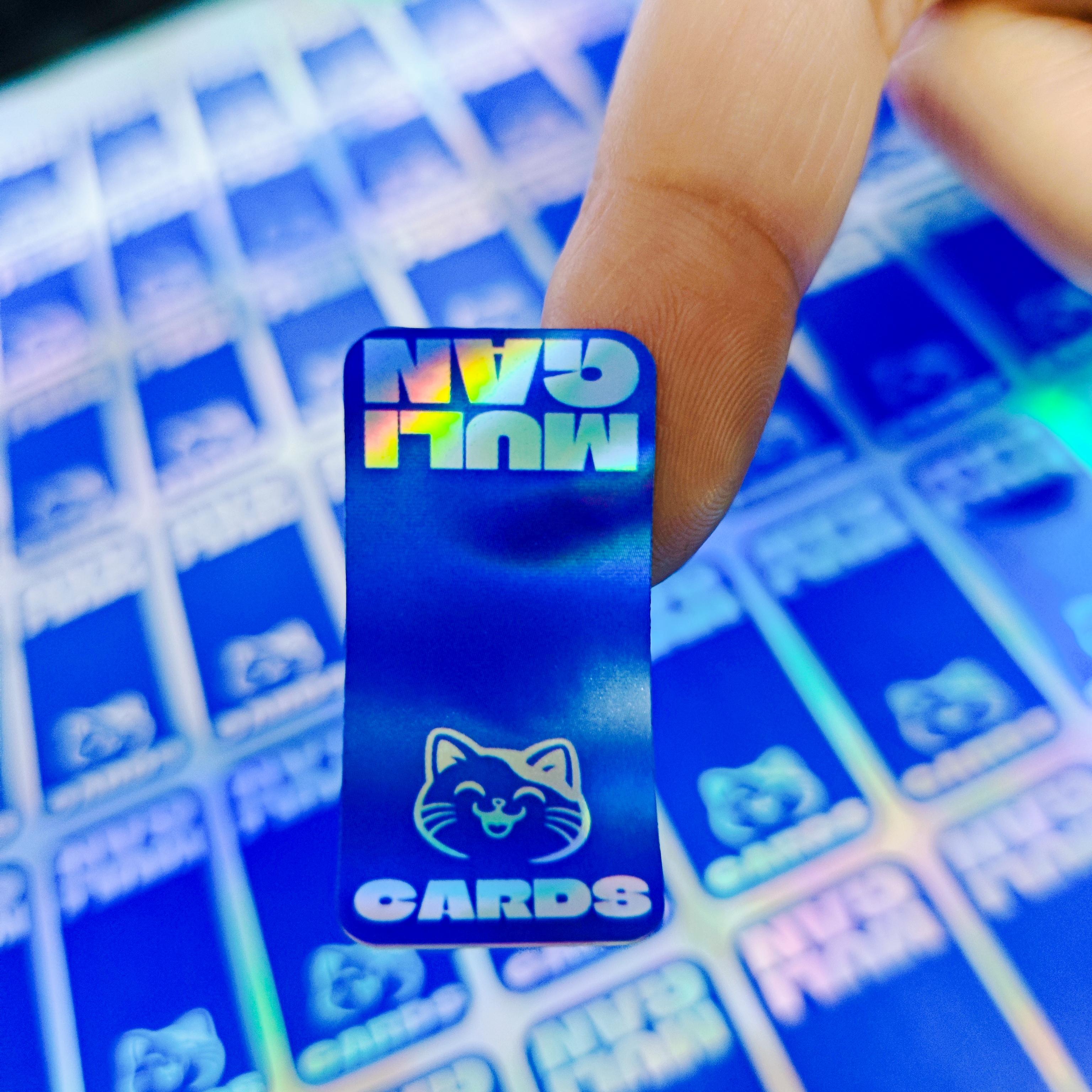 Personalized Custom Irregular Holographic Rainbow Stickers